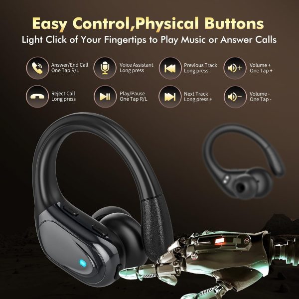 Wireless Earbuds Bluetooth Headphones 80hrs Playback Ear Buds Power Display - Image 6