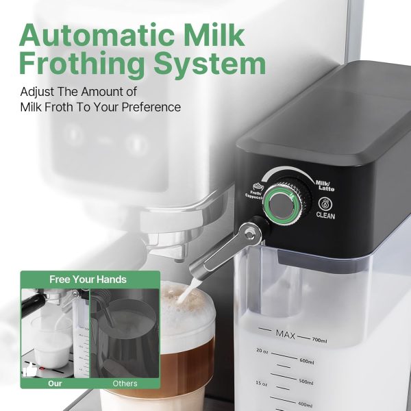 Espresso Machine 20 Bar, Touchscreen Espresso Maker with Automatic Milk - Image 4