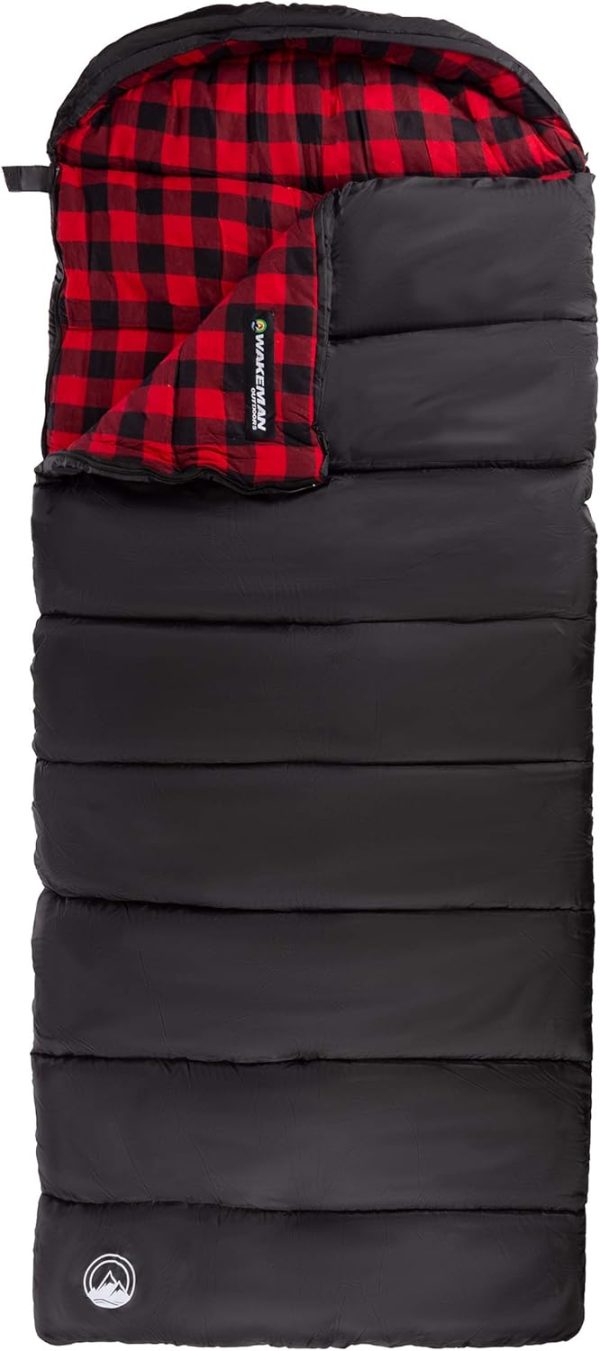 Sleeping Bag - 32F Comfort Rated 3-Season Envelope-Style Sleep Bag with - Image 9