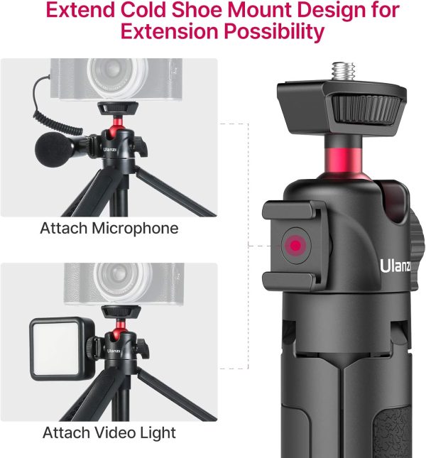 Ulanzi MT-16 Camera Tripod Stand Holder, Mini Tabletop Tripod Selfie Stick - Image 3