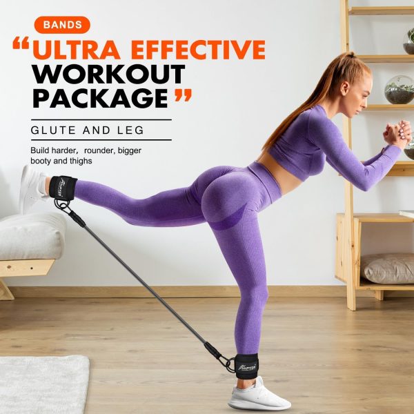 Ankle Resistance Bands, Ankle Bands for Working Out with Cuffs, Resistance - Image 2