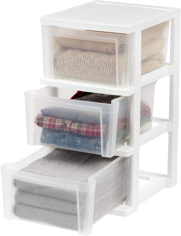 IRIS USA Plastic 3-Drawer Storage Organizer, 2-Pack, for Classroom Art - Image 9