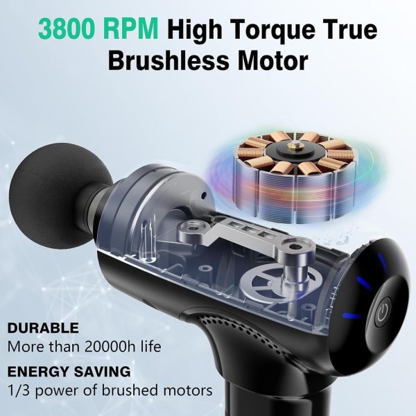 cotsoco Massage Gun Deep Tissue,Portable Percussion Muscle Massager for - Image 3