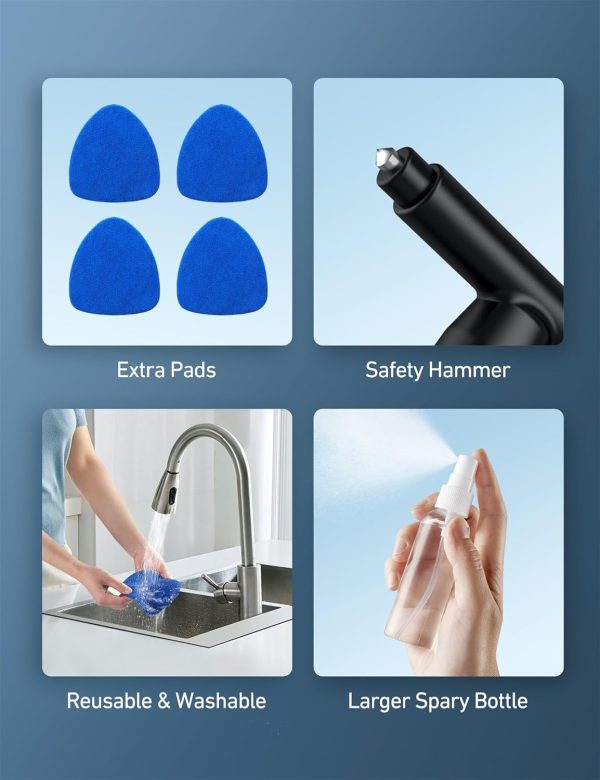 AstroAI Windshield Cleaner, Car Windshield Cleaning Tool Inside with 4 - Image 8