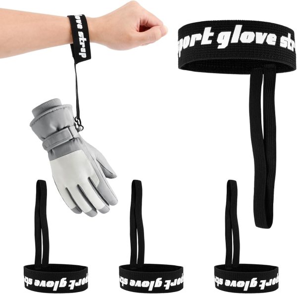 4Pcs Sport Glove Saf-ety Strap,Ski Glove Leash,Elastic Ski Glove Leash - Image 8