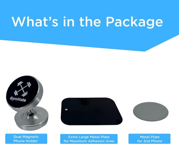 Dual Magnetic Phone Mount & Holder. Attaches magnetically to Metal Surface. - Image 6