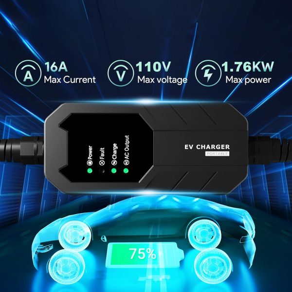 Level 1 EV Charger 16 Amp 25FT Cable Portable Electric Charger for J1772 EV - Image 5