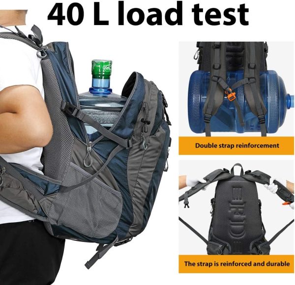 40L Waterproof Lightweight Hiking,Camping,Travel Backpack for Men Women - Image 4