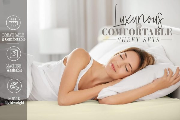 Elegant Comfort Softest and Coziest 4-Piece Sheet Set - 1500 Premium Hotel - Image 8
