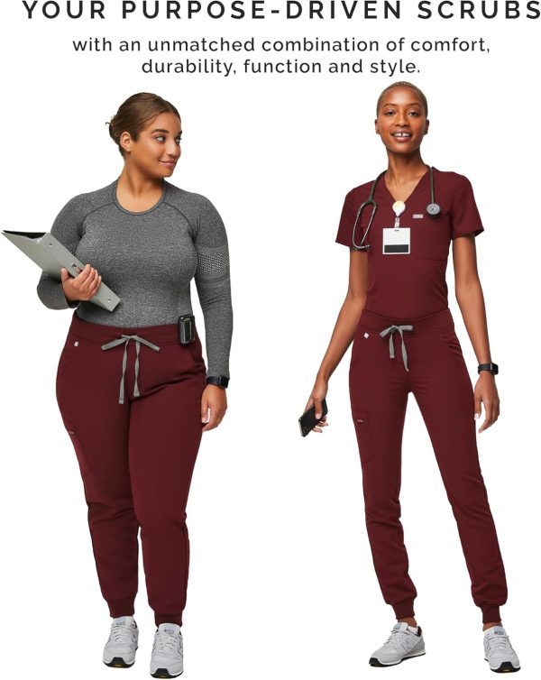 FIGS Zamora Jogger Style Scrub Pants for Women — Slim Fit, 6 Pockets, Yoga - Image 6