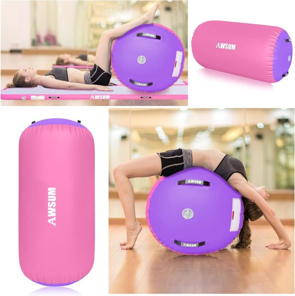 AWSUM 3.3ft L x 2ft Diam Gymnastics Air Roller Tumbling Barrel Backbend - Image 8