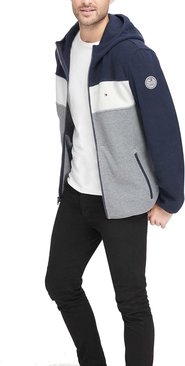 Tommy Hilfiger Men's Hooded Polar Fleece Jacket - Image 6