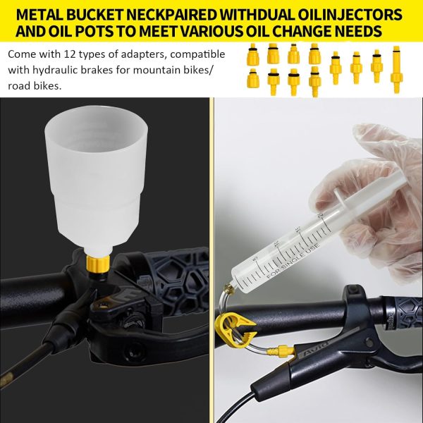 Brake Bleed Kit for Shimano, TEKTRO, TRP Hydraulic Disc Brakes, Brake Fluid - Image 6