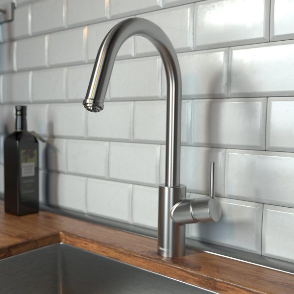 hansgrohe Focus Modern Bath and Kitchen Sink Soap Dispenser in Brushed - Image 3