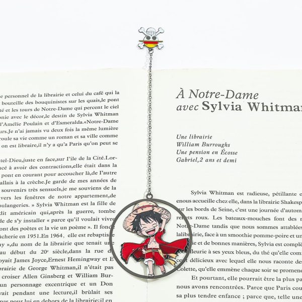 Anime One Piece Luffy Zoro Bookmark Student Reading Tool, Learning Tool, - Image 5