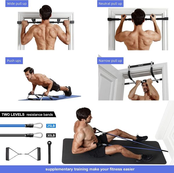 Ally Peaks Pull Up Bar for Doorway | Thickened Steel Max Limit 440 lbs - Image 6