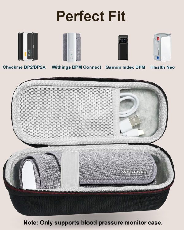Hard Carrying Case for Withings BPM Connect Blood Pressure Monitor, Travel - Image 6