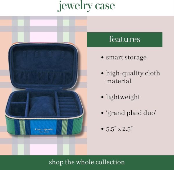 kate spade new york Black Travel Jewelry Case, Small Jewelry Box to - Image 2