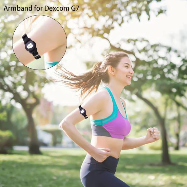 Armband Compatible with Dexcom G7, 8" to 19" Adjustable Arm Band for - Image 2
