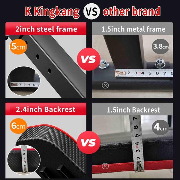 Adjustable Weight Bench Utility Workout Bench for Home Gym,Foldable Incline - Image 3