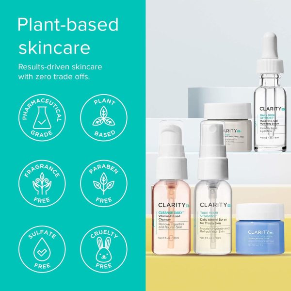 ClarityRx Moisture On The Go Skincare Kit, Includes Natural Plant-Based - Image 5