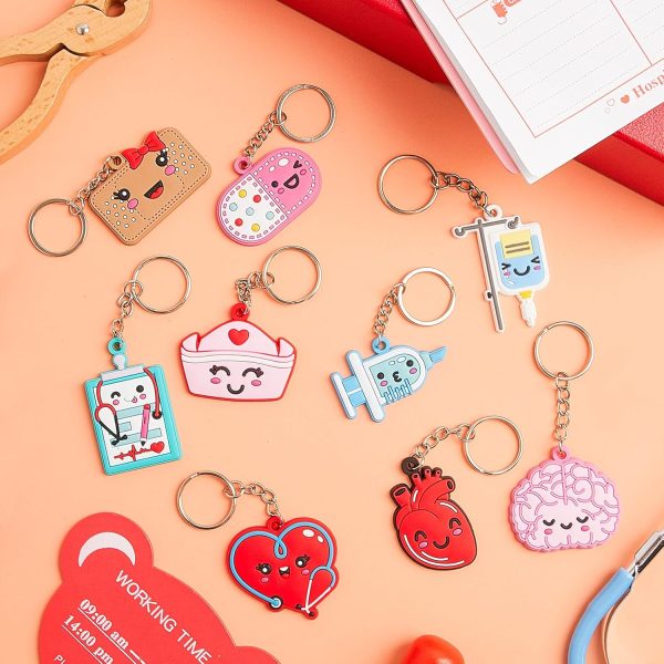 Henoyso 36 Pcs Nurse Keychain Nurse Gifts for Christmas for Women Nurses - Image 7
