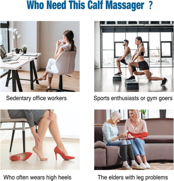 FIT KING Calf Massager for Circulation and Muscle Recovery, Air Compression - Image 6
