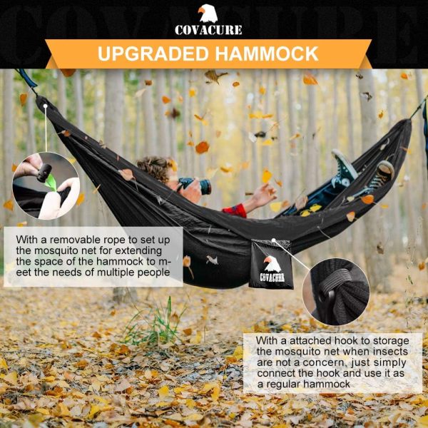 Covacure Camping Hammock - Lightweight Double Hammock, Hold Up to 772lbs, - Image 5