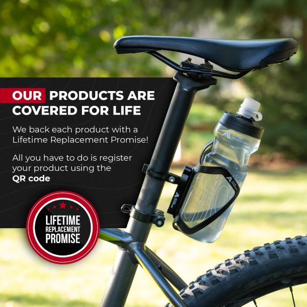 Bike Water Bottle Holder Combo - 20 Oz Squeeze Bottle & Bicycle Mount Cage - Image 6