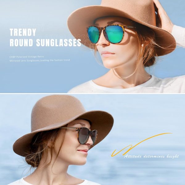 CHBP Polarized Sunglasses for Women Men - Trendy 2024 Vintage Classic Retro - Image 6
