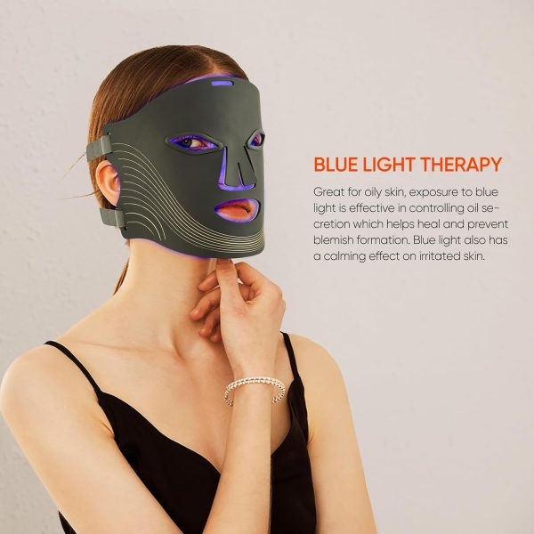 Red Light Therapy for Face Mask, 7 Modes LED Face Mask Infrared Light - Image 4