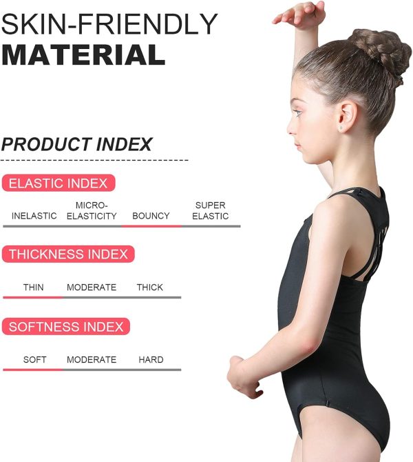 Gymnastics Leotards for Girls - Toddler Dance Ballet Leotards One-Piece - Image 3