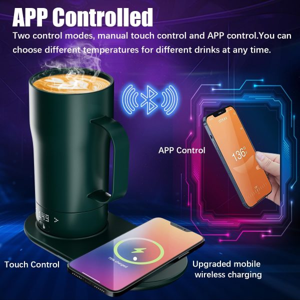 Smart Self Heating Coffee Mug 18 Oz Temperature Control Heated Coffee Mug - Image 2