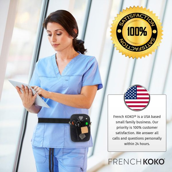 French KOKO Cute Nursing Fanny Pack with Medical Gear Pockets and BONUS - Image 2