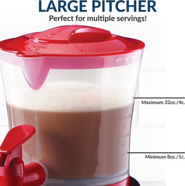 Nostalgia Retro Frother and Hot Chocolate Maker and Dispenser, 32 Oz, for - Image 6