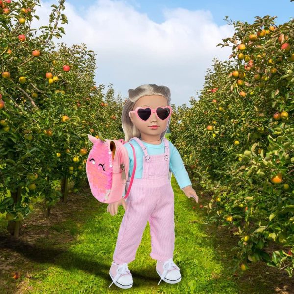 ebuddy Doll Clothes and Accessories 8 Sets Outfit with Shoes Backpack - Image 3