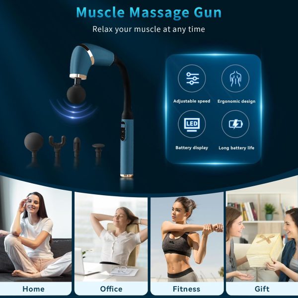 Massage Gun Deep Tissue – Handheld Percussion Massager with Display Screen, - Image 6
