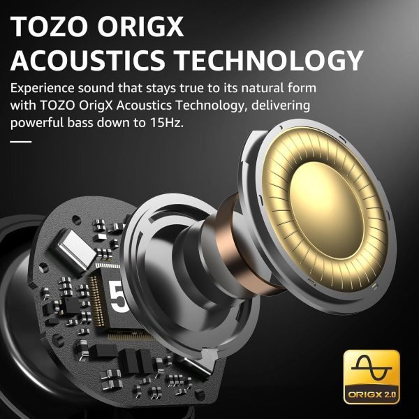 TOZO Hybrid Active Noise Cancelling Wireless Earbuds, 6 Mics ENC Clear - Image 8