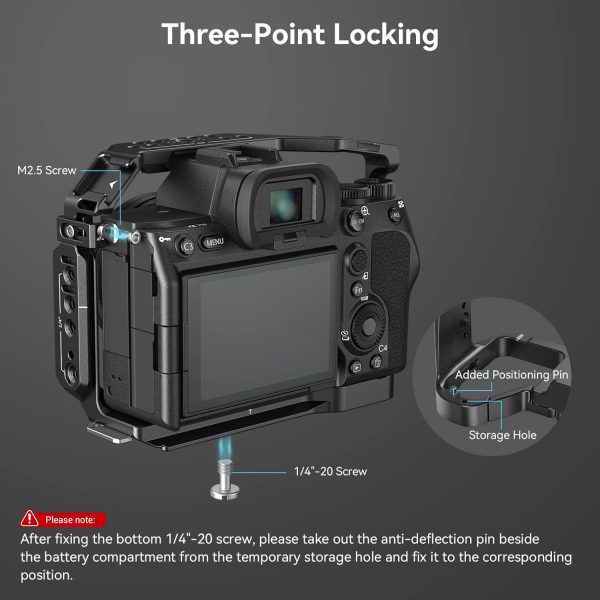 SmallRig A7R V / A7 IV / A7S III Cage with Top Handle, Side Handgrip and - Image 4