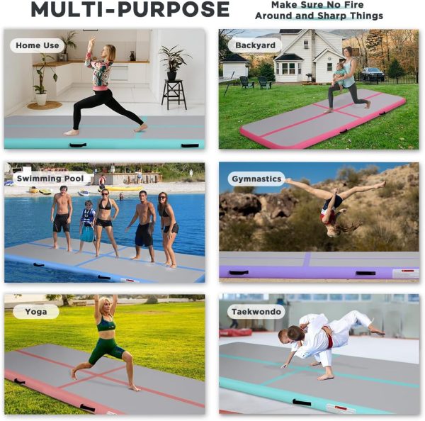 Inflatable Gymnastics Air Tumbling Track Mat 6ft 10ft 13ft 16ft 20ft, Air - Image 4