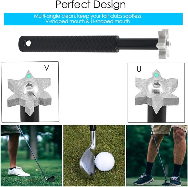 VIPMOON Golf Club Groove Sharpener Tool, Golf Brush and Groove Cleaner with - Image 6