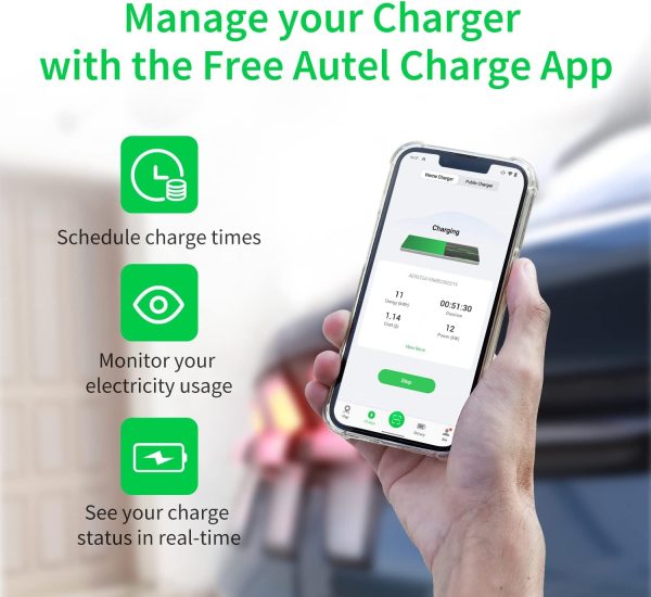Autel MaxiCharger Home Smart Electric Vehicle (EV) Charger, 50 Amp Level 2 - Image 5