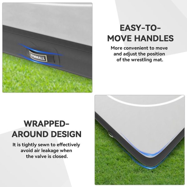 Wrestling Mat Inflatable 5FT/10FT/13FT, Foldable 4" Thick Jiu Jitsu Mats - Image 4