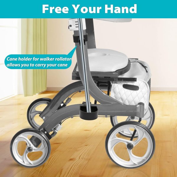 Cane Holder for Nitro Rollators with Flat Frame, Drive Walker Cane Holder, - Image 2