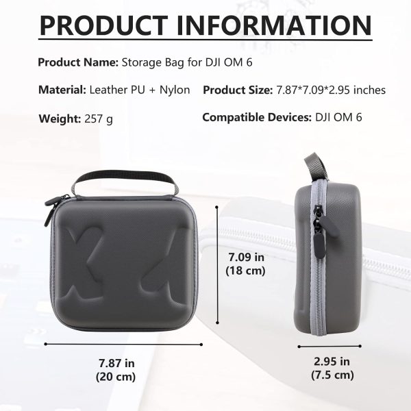 Travel Case for DJI OM 6 - Portable Storage Bag Hardshell Carrying Case - Image 5