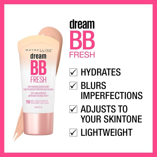 Maybelline Dream Fresh Skin Hydrating BB cream, 8-in-1 Skin Perfecting - Image 3