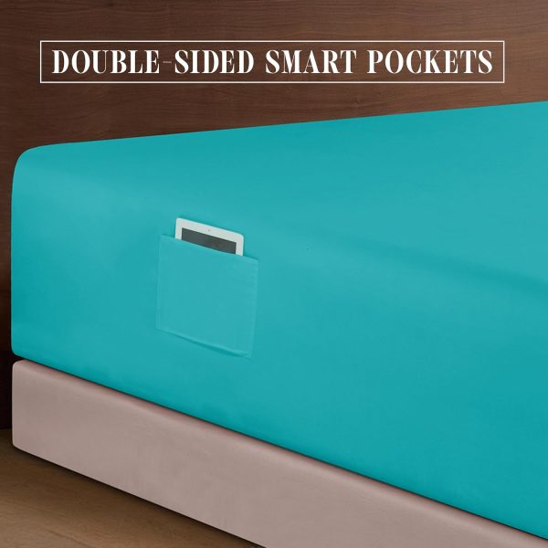 Elegant Comfort 4-Piece Bed Sheet Set - Luxury Bedding 1500 Premium Hotel - Image 4
