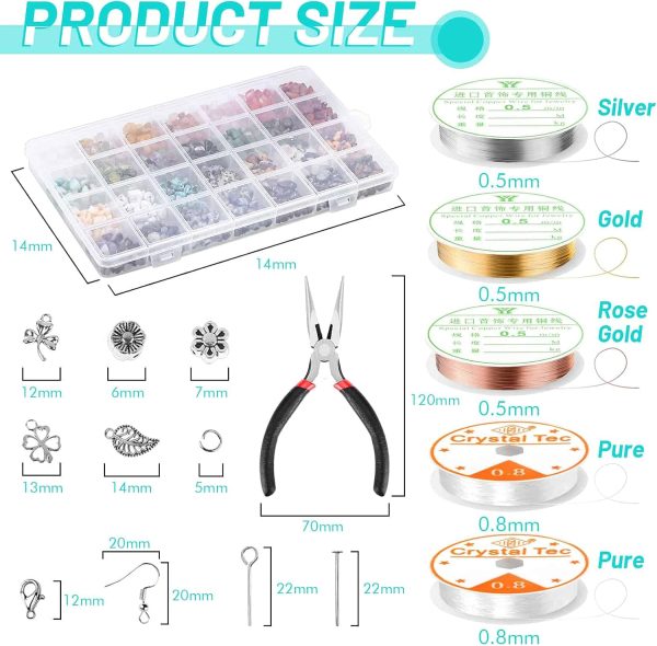 selizo Jewelry Making Kits for Adults Women with 28 Colors Crystal Beads, - Image 7