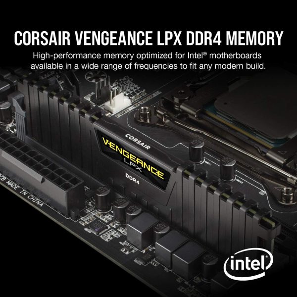 CORSAIR VENGEANCE LPX DDR4 RAM 16GB (2x8GB) 3200MHz CL16-18-18-36 1.35V - Image 2