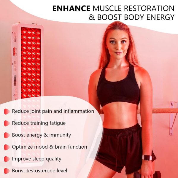 Bestqool Red Light Therapy for Face, Body. Portable Red Light Therapy Dual - Image 4